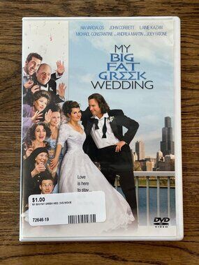 My Big Fat Greek Wedding 2002 Movie DVD Comedy Nia Vardalos John Corbett Pre-Own